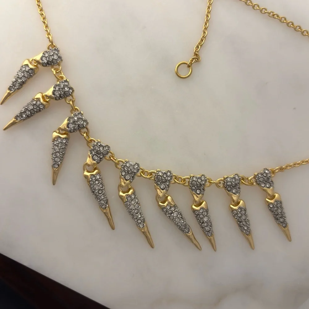 ALEXIS BITTAR • Solanales Crystal Spear Fringe Necklace